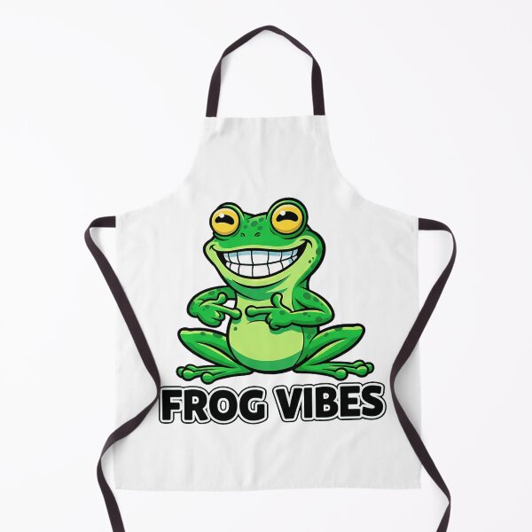 Artikelvorschau, Frosch-Vibes-Aufkleber-T-Shirt entworfen und verkauft von MerchWSzpilkach.