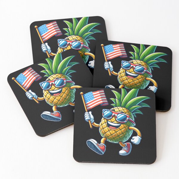 Item preview, Funny Pineapple USA Flag 4th July America Boys Girls Kids designed and sold by rafaeltto.