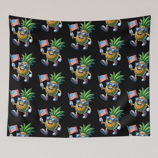 Item preview, Funny Pineapple USA Flag 4th July America Boys Girls Kids designed and sold by rafaeltto.