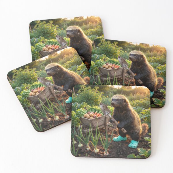 Item preview, Honey Badger Takes Up Gardening designed and sold by Tridentulus.