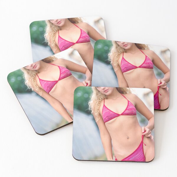 Item preview, Woman in Red Bikini Outdoors designed and sold by jklune.