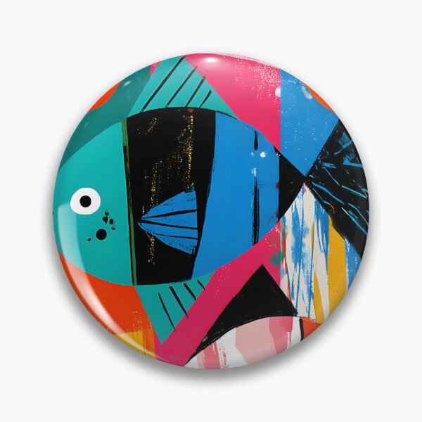 Item preview, Pisces Dream Flow - Abstract Zodiac Twin Fish Symbol: Cosmic Water Energy Geometric Astrology Art designed and sold by OlfactoART Studio.