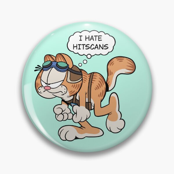 Item preview, Fika Garfield "I hate hitscans" designed and sold by StoaysDoodles.