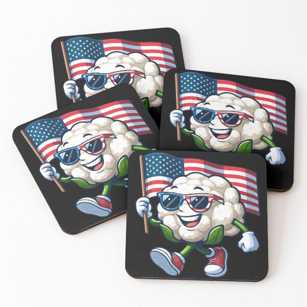 Item preview, Funny Cauliflower USA Flag 4th July America Boys Girls Kids designed and sold by rafaeltto.