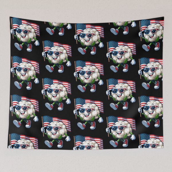 Item preview, Funny Cauliflower USA Flag 4th July America Boys Girls Kids designed and sold by rafaeltto.