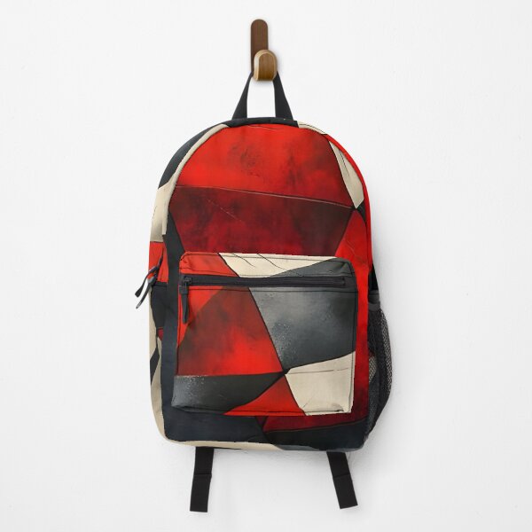 Item preview, Abstract 4 - Bold Red and Gray Abstract Geometric Art designed and sold by NikaNavi.