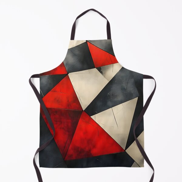 Item preview, Abstract 4 - Bold Red and Gray Abstract Geometric Art designed and sold by NikaNavi.