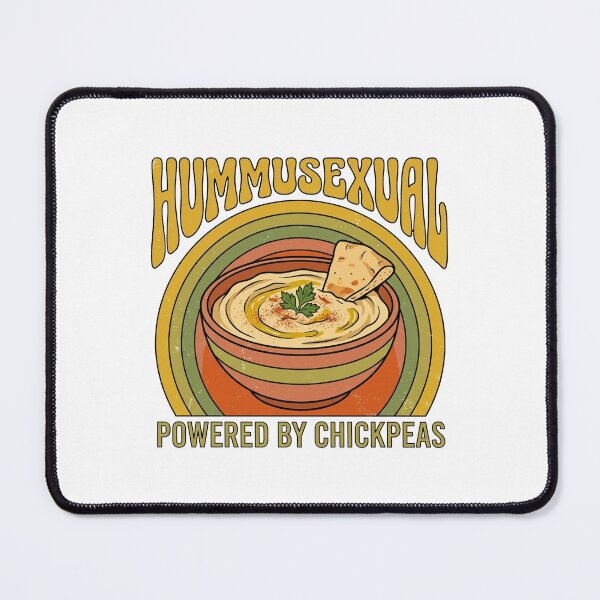 Item preview, Hummusexual Vintage Retro Chickpea Power Art designed and sold by DuckOddity.