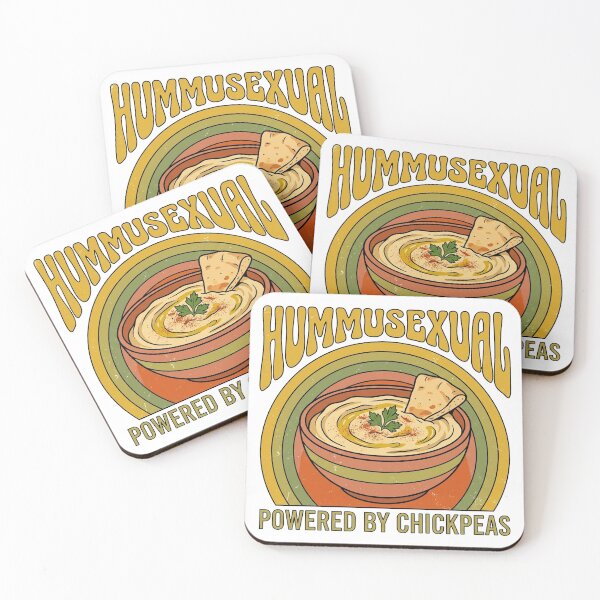 Item preview, Hummusexual Vintage Retro Chickpea Power Art designed and sold by DuckOddity.