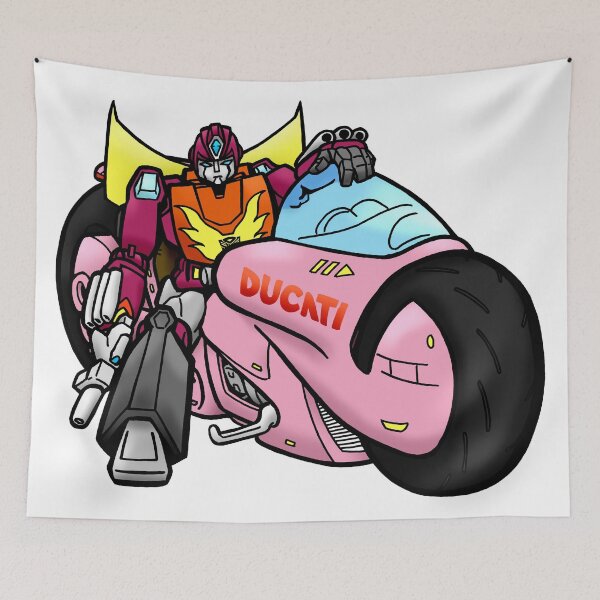 Item preview, Hot Rod and Arcee  designed and sold by Grimstoybox.
