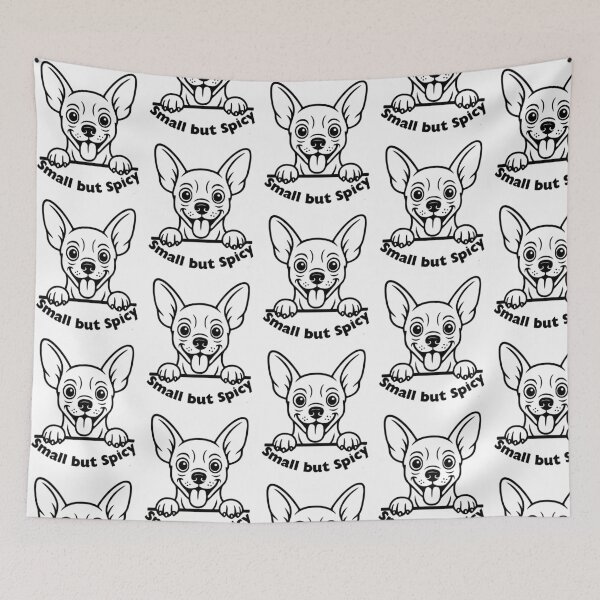 Item preview, Sassy Chihuahua Silhouette Space Dog designed and sold by VibranPalette.