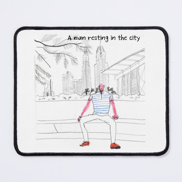 Item preview, A man resting in the city designed and sold by minigold.