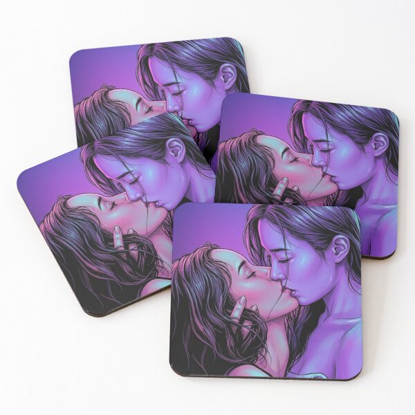 Item preview, Passion Play Neon Thai GL Series Lgbtq+ Love Sapphic Decor Poster Print Art Comic designed and sold by Mind Space.