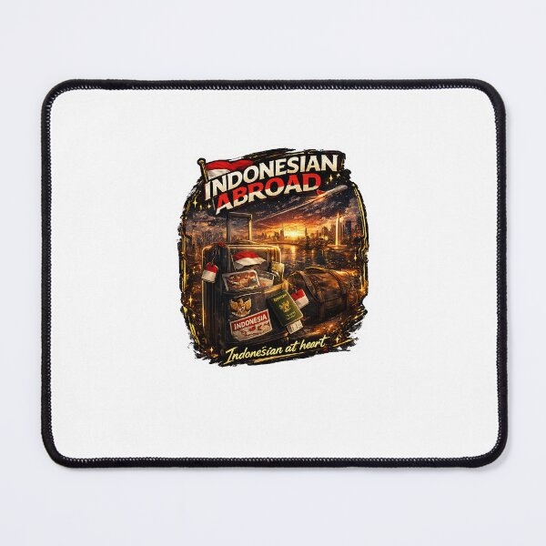 Item preview, Indonesian Abroad – Indonesian At Heart | Diaspora Streetwear Sticker designed and sold by Wander Pop Studio.