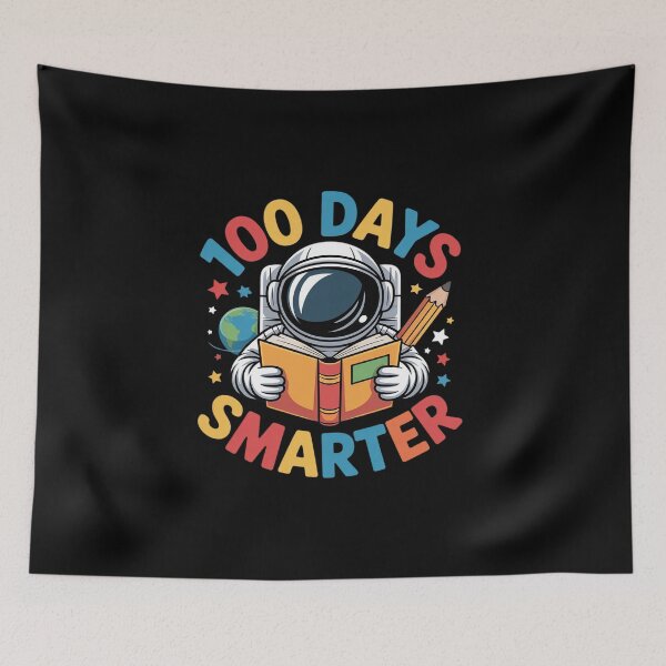 Item preview, 100 Days Smarter Boys Astronaut 100th Day Of School kids designed and sold by BlassmausArt.