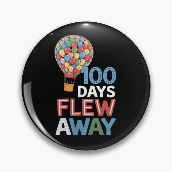 Item preview, 100th Days Of School Balloons 100 Days Flew Away Students designed and sold by BlassmausArt.