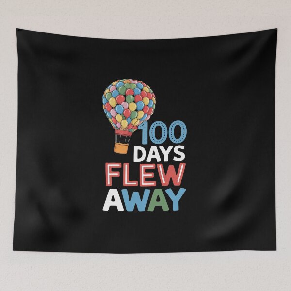 Item preview, 100th Days Of School Balloons 100 Days Flew Away Students designed and sold by BlassmausArt.