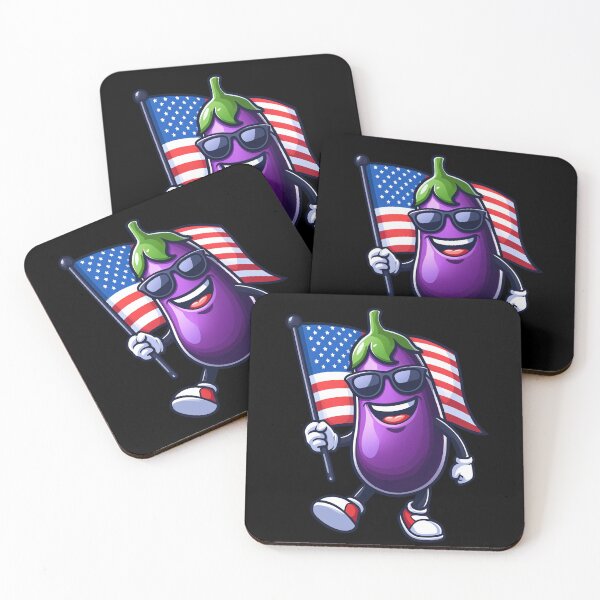Item preview, Funny Eggplant USA Flag 4th July America Boys Girls Kids designed and sold by rafaeltto.