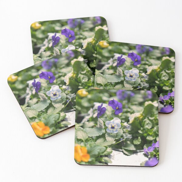 Item preview, Purple and Yellow Pansy Garden | Spring Floral Botanical Photo Print designed and sold by MDCCo.