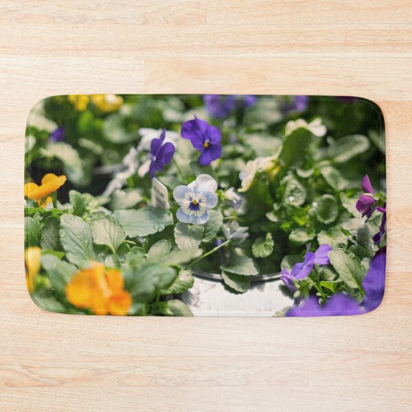 Item preview, Purple and Yellow Pansy Garden | Spring Floral Botanical Photo Print designed and sold by MDCCo.