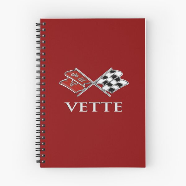 Item preview, VINTAGE VETTE CROSSED FLAGS BADGE EMBLEM, CLASSIC AMERICAN SPORTS CARS designed and sold by classic car craze.