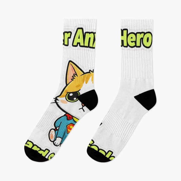Item preview, Super Anxious Hero Cat designed and sold by MerchWSzpilkach.