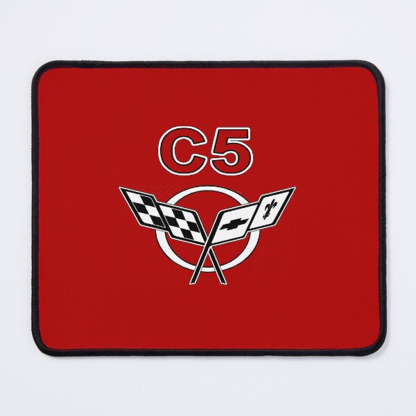 Item preview, CLASSIC C5 MUSCLE CAR CROSSED FLAGS BADGE EMBLEM, VINTAGE VETTE designed and sold by classic car craze.
