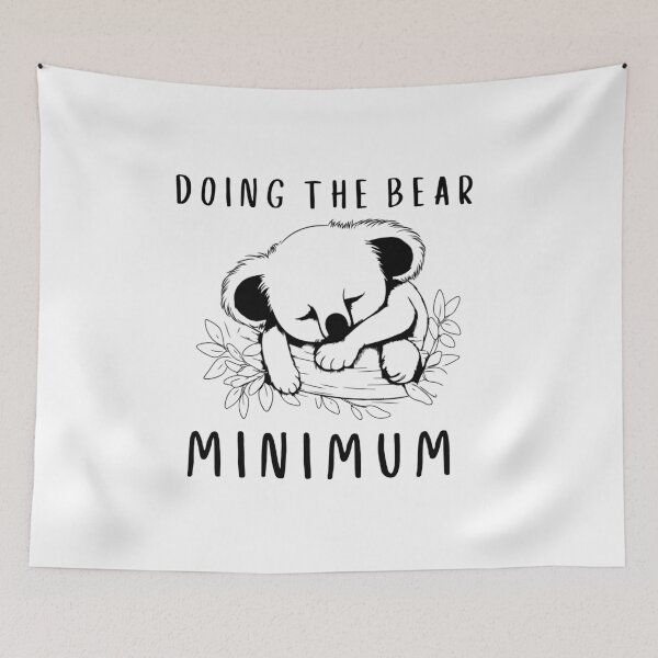 Item preview, Doing the bear minimum, cute koala sleeping designed and sold by BritishDelights.