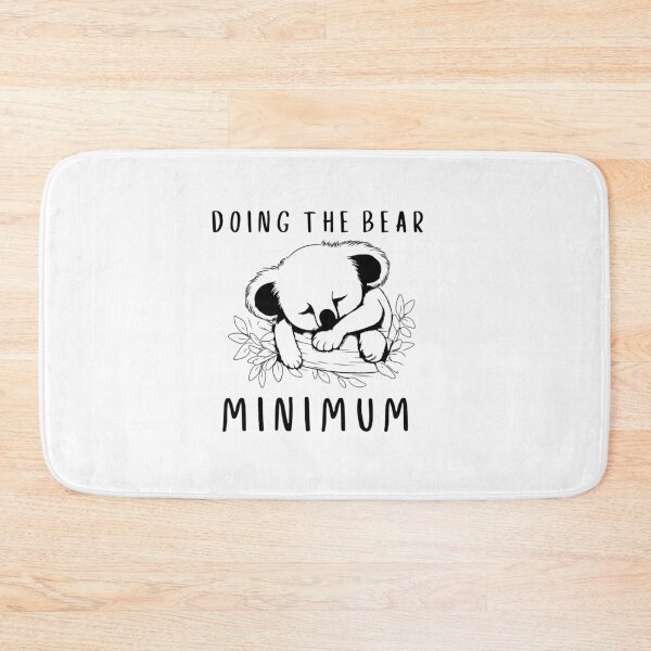 Item preview, Doing the bear minimum, cute koala sleeping designed and sold by BritishDelights.