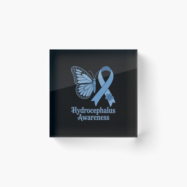 Item preview, Hydrocephalus Awareness Awareness Blue Ribbon Butterfly designed and sold by BlassmausArt.