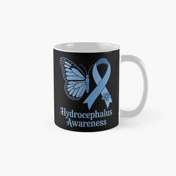 Item preview, Hydrocephalus Awareness Awareness Blue Ribbon Butterfly designed and sold by BlassmausArt.
