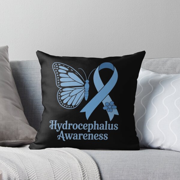 Item preview, Hydrocephalus Awareness Awareness Blue Ribbon Butterfly designed and sold by BlassmausArt.