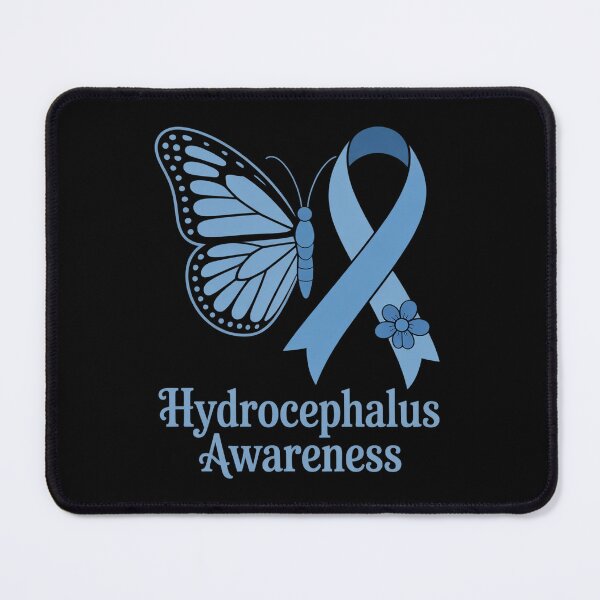 Item preview, Hydrocephalus Awareness Awareness Blue Ribbon Butterfly designed and sold by BlassmausArt.