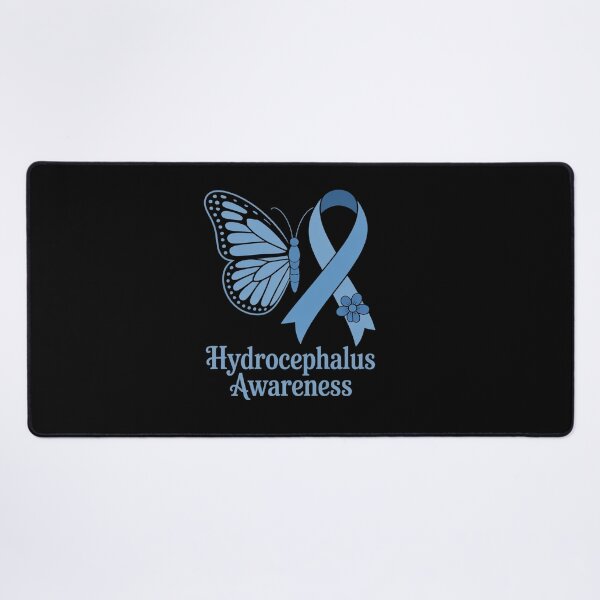 Item preview, Hydrocephalus Awareness Awareness Blue Ribbon Butterfly designed and sold by BlassmausArt.