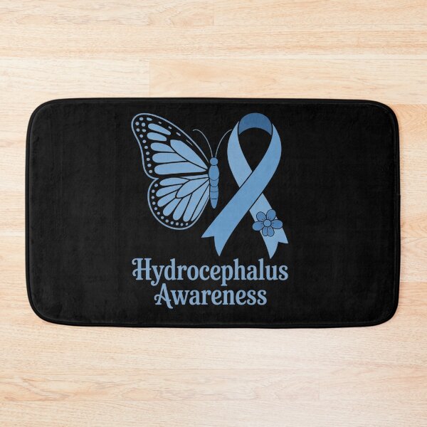 Item preview, Hydrocephalus Awareness Awareness Blue Ribbon Butterfly designed and sold by BlassmausArt.