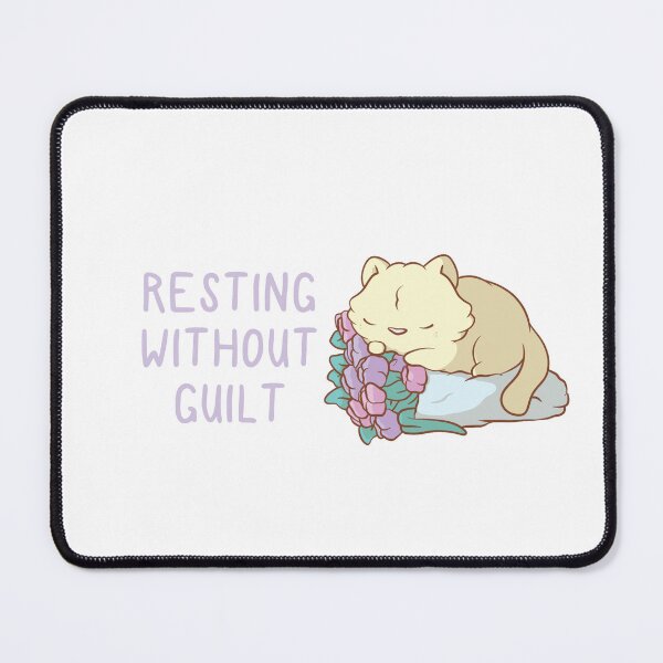 Item preview, kitty resting without guilt designed and sold by mind over morgan .
