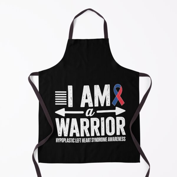 Item preview, I Am A Warrior Red & Blue Ribbon HLHS Awareness designed and sold by BlassmausArt.