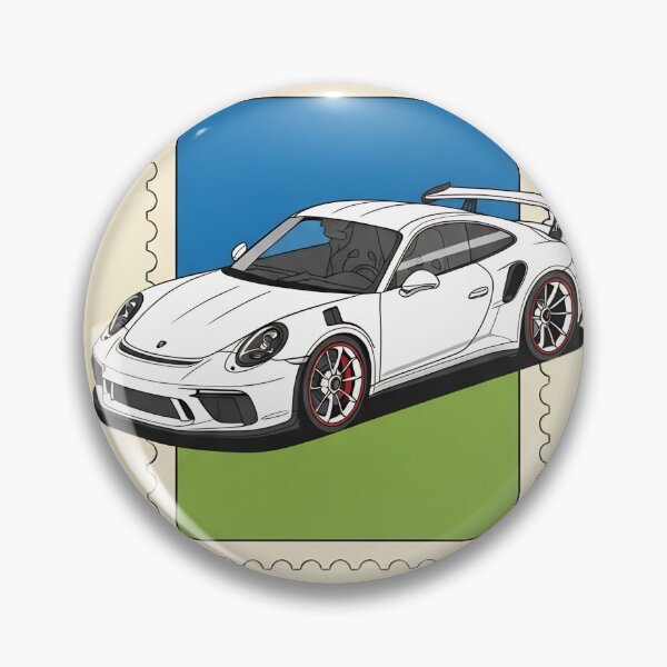 Item preview, Porsche 911 GT3 RS Modern Supercar Vintage Postage Stamp Art designed and sold by Motorline44.