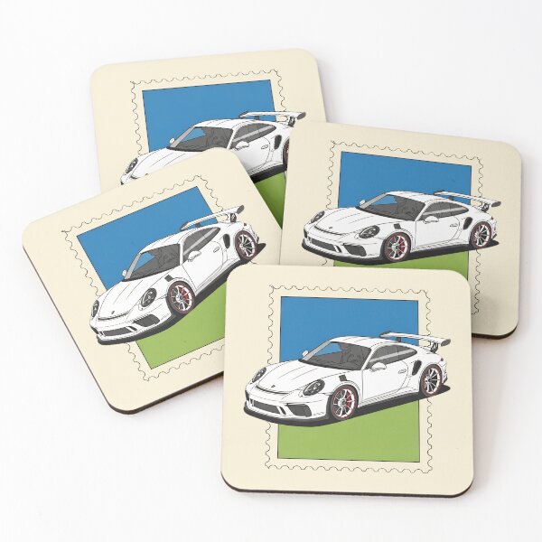 Item preview, Porsche 911 GT3 RS Modern Supercar Vintage Postage Stamp Art designed and sold by Motorline44.