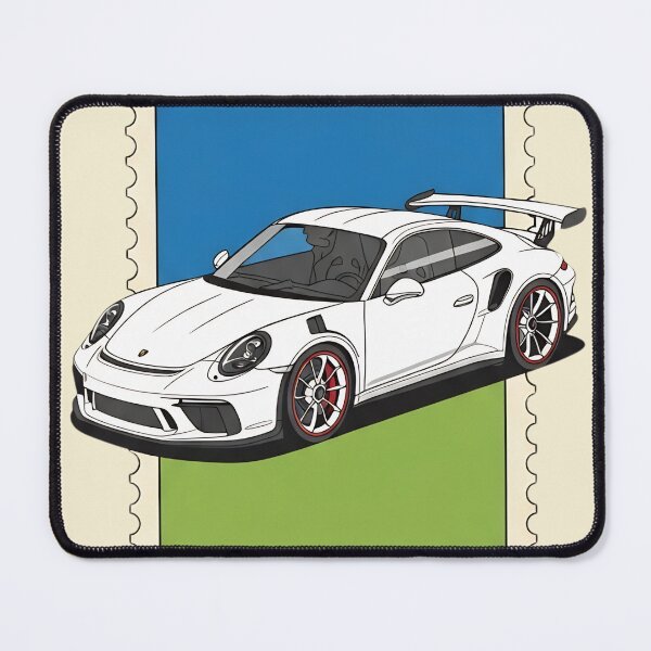 Item preview, Porsche 911 GT3 RS Modern Supercar Vintage Postage Stamp Art designed and sold by Motorline44.