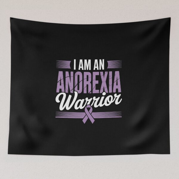 Item preview, I Am An Anorexia Warrior Awareness Ribbon Eating Disorder designed and sold by BlassmausArt.