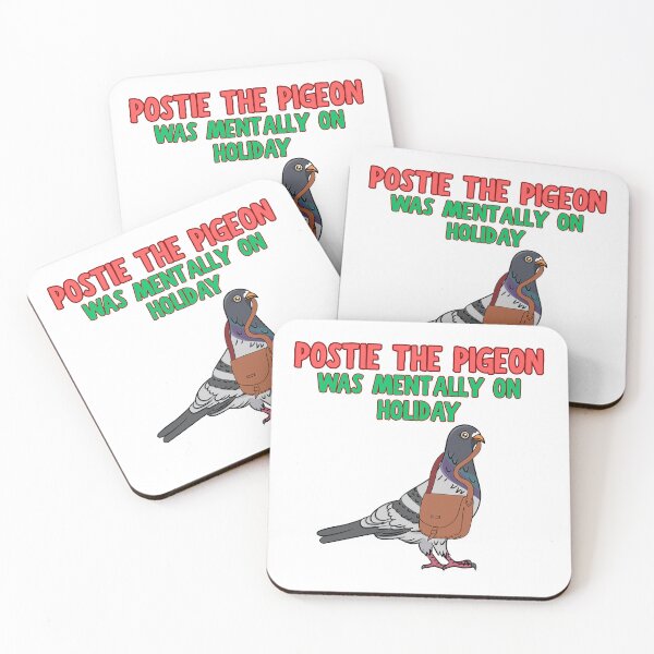 Item preview, Postie the pigeon, was mentally on holiday designed and sold by BritishDelights.
