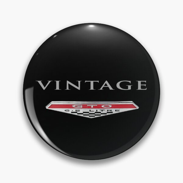 Item preview, VINTAGE CAR EMBLEM, 1960s GTO MUSCLE CAR BADGE, OLD CARS GUY designed and sold by classic car craze.