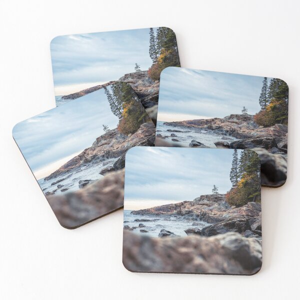 Item preview, Acadia National Park Autumn Coastline | Maine Rocky Shore Photo Print designed and sold by MDCCo.