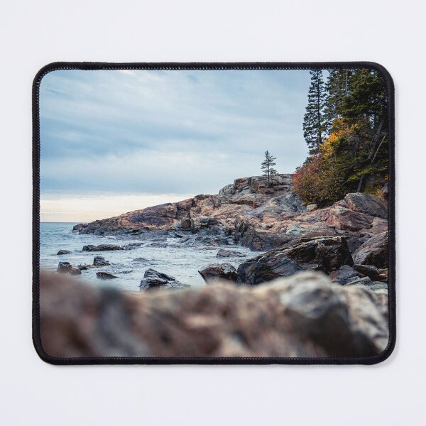 Item preview, Acadia National Park Autumn Coastline | Maine Rocky Shore Photo Print designed and sold by MDCCo.
