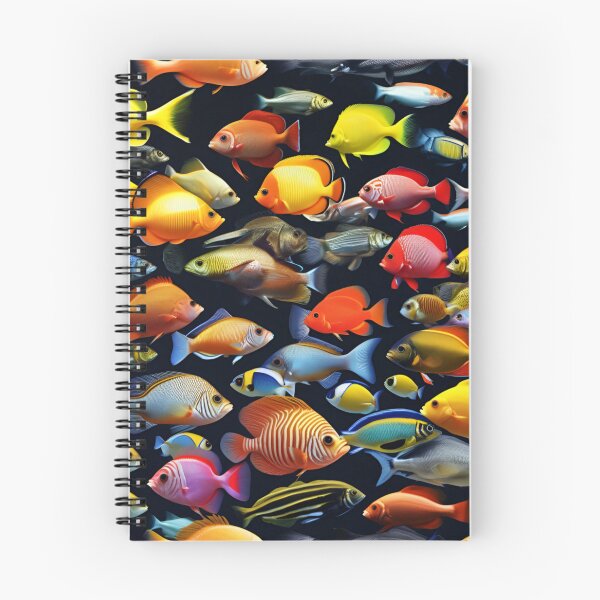 Item preview, Vibrant Tropical Fish Collection on Dark Background designed and sold by CASASIS_MERCH.
