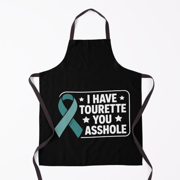 Item preview, I Have Tourette's Syndrome Awareness Funny Teal Ribbon designed and sold by BlassmausArt.