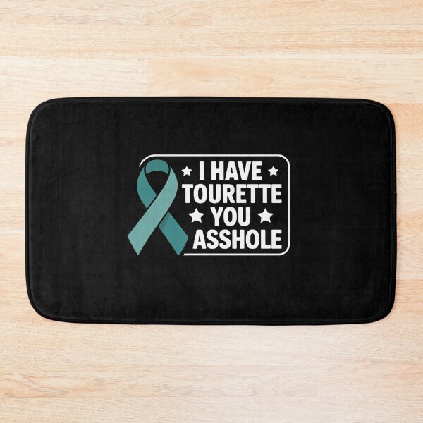 Item preview, I Have Tourette's Syndrome Awareness Funny Teal Ribbon designed and sold by BlassmausArt.