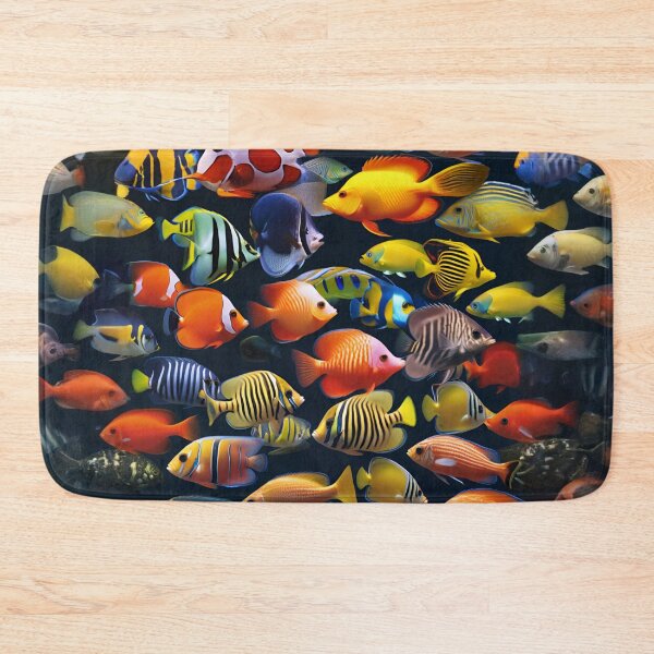Item preview, Exotic Striped and Spotted Reef Fish Mosaic designed and sold by CASASIS_MERCH.