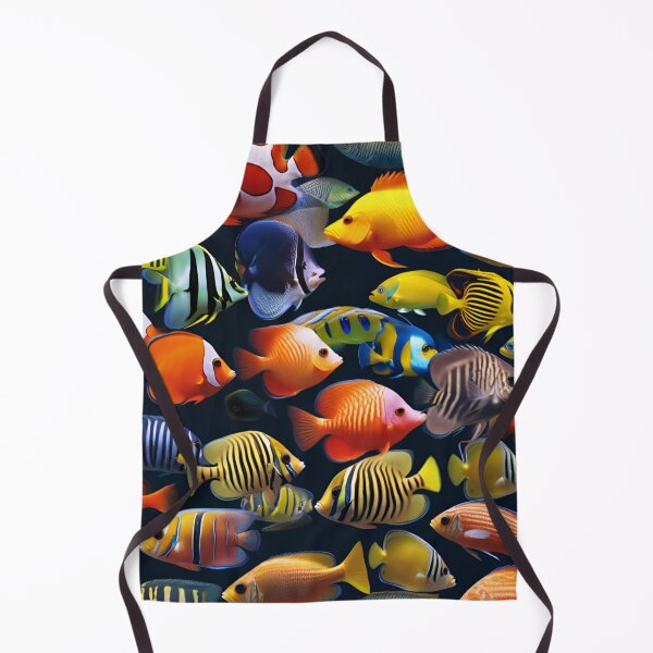 Item preview, Exotic Striped and Spotted Reef Fish Mosaic designed and sold by CASASIS_MERCH.